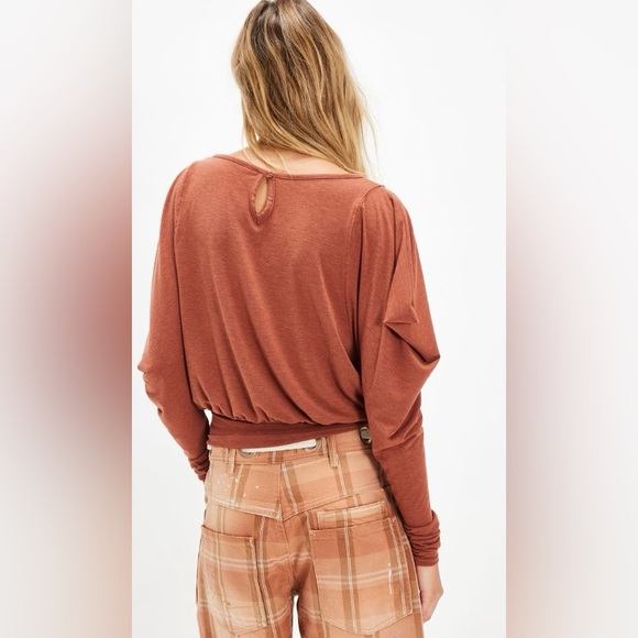 Free People ~ Moxie Long Sleeve ~ Medium ~ 
Color ~ Brick Wall ~ NWT - Picture 3 of 11